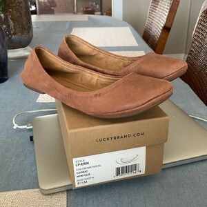 Women’s Lucky Brand “Erin” leather ballet flat shoes size 8.5M
